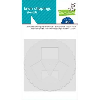 Lawn Fawn Reveal Wheel Templates - Rectangle + Virtual Friends